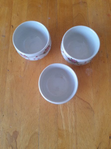 3 bols &agrave; sauce en c&eacute;ramique pas cher