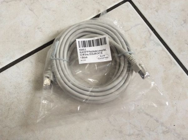 3 cables ecolan rj45 sftp cat.5e 5metres pas cher