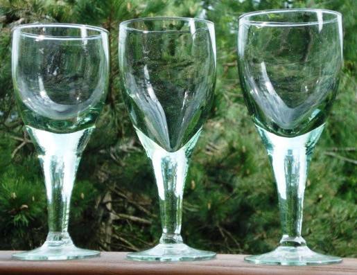 Vente (3) grands verres d&eacute;co