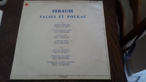 Vente 33 t strauss " valses et polkas "