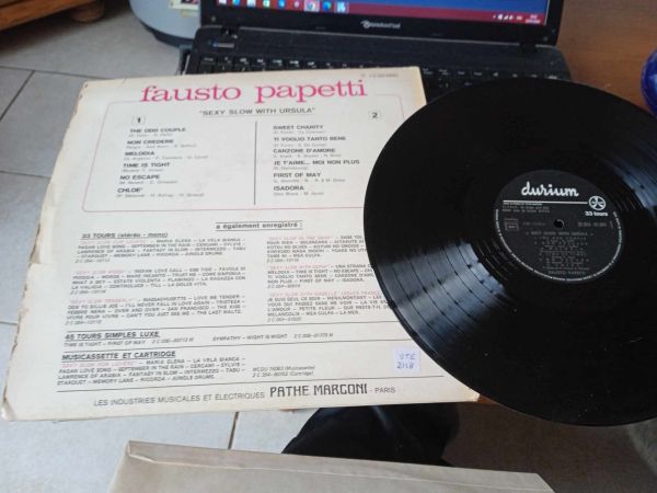 Vente 33t " fausto papetti  "