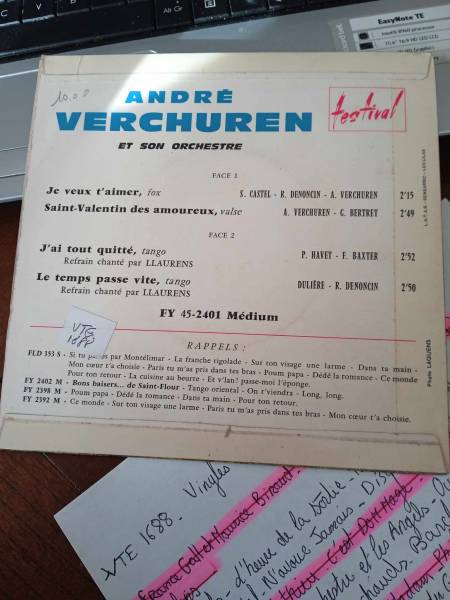 Vente 45 t  andr&eacute; verchuren