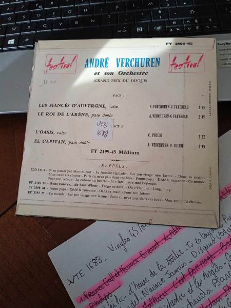 Vente 45 t  andr&eacute; verchuren