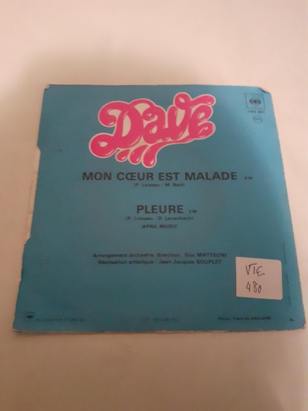 Vente 45 t  " dave"