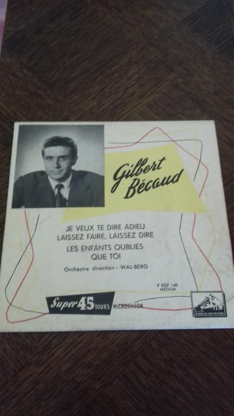 45 t gilbert becaud"je veut te dire adieu"