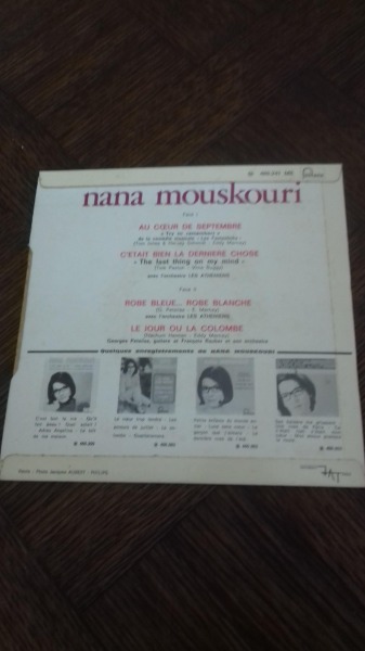 Vente 45 t nana mouskouri " au coeur de septembre "