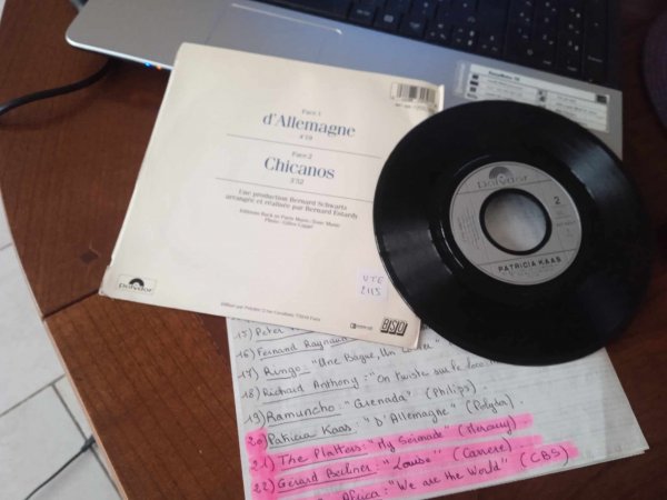 Vente 45 t  " patricia kaas "