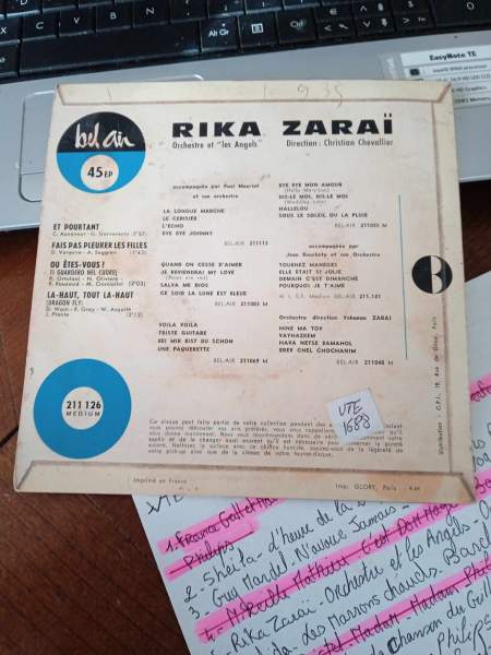 Vente 45 t  rika zara&iuml; "