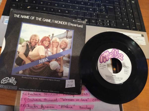 Vente 45t " abba "