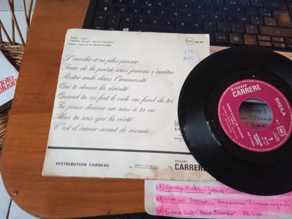 Vente 45t " aimer avant de mourir "