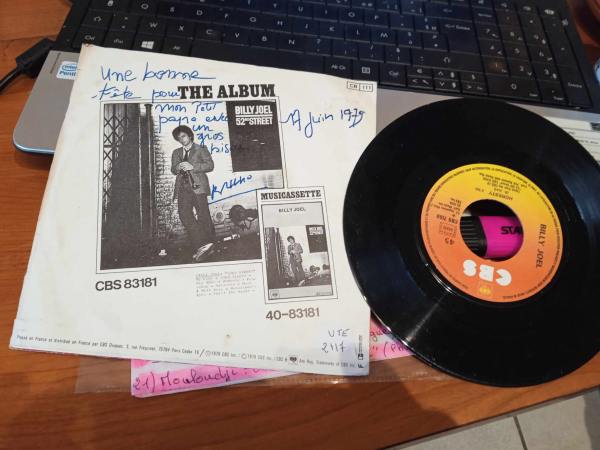 Vente 45t " billy joel "