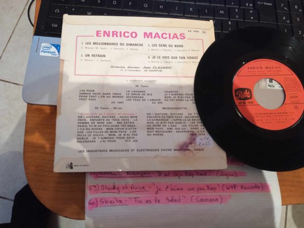 Vente 45t " enrico macias "