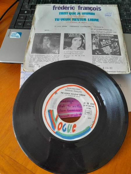 Vente 45t " frédéric françois "
