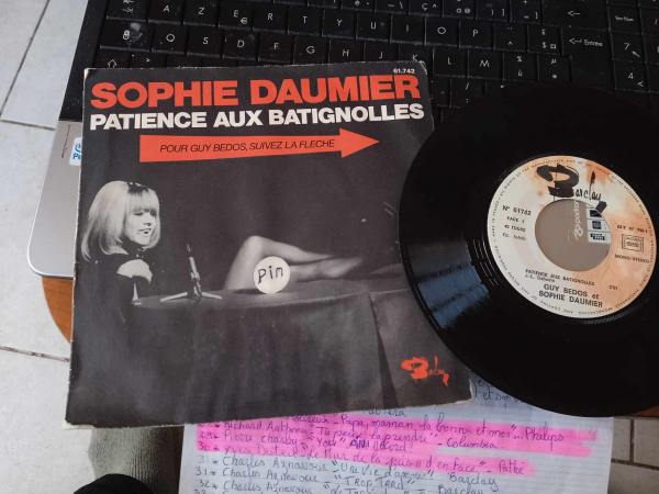 Vente 45t " guy bedos et sophie daumier "