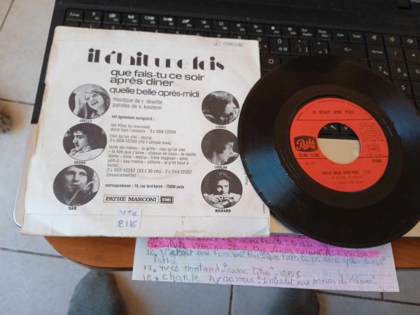 Vente 45t " il &eacute;tait une fois "