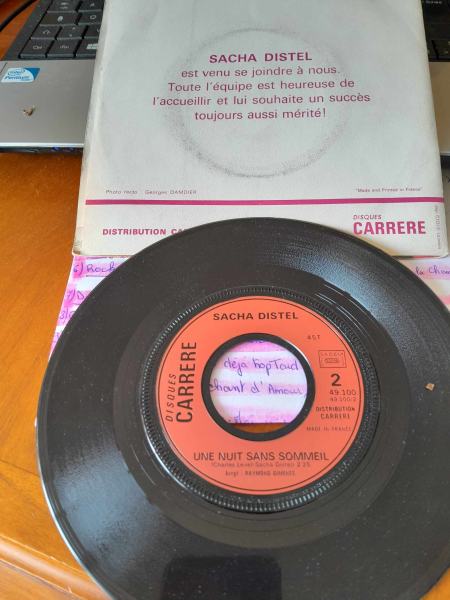 Vente 45t " sacha distel "