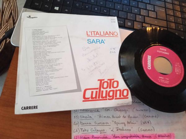 Vente 45t " toto culugno "