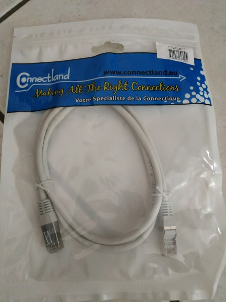 5 câbles  rj45-ftp-cat5e-1m droit blindé