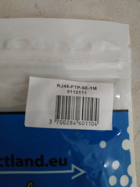 Vente 5 câbles  rj45-ftp-cat5e-1m droit blindé