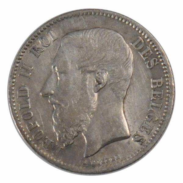50 centimes - 1898 léopold ii - pas cher
