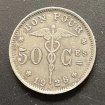 50 cents 1928 belgique : 14 pièces : 1 € pièce pas cher