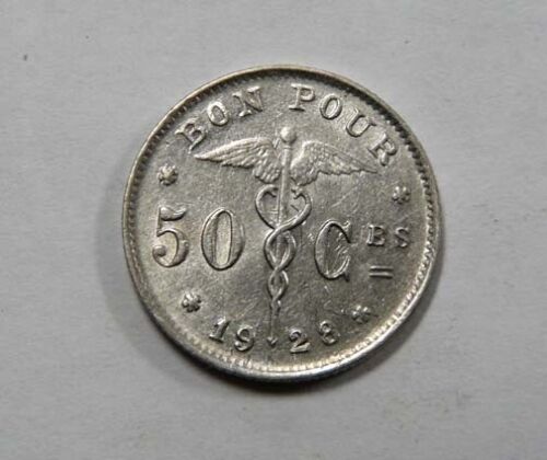 Vente 50 cents 1929 belgique : 3 pièces : 3 € pièce