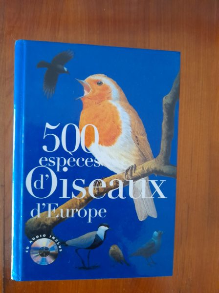 500 espèces d'oiseaux d'europe, livre + cd audio,