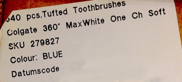 Annonce 54 brosse à dents colgate 360 max white one