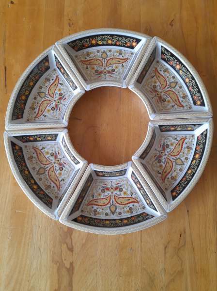 6 petits plats c&eacute;ramique pour ap&eacute;ritif