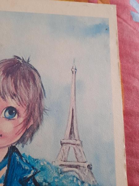 Annonce Affiche tableau enfant poulbot tour eiffel