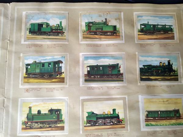 Annonce Album chromos trains chocolat jacques