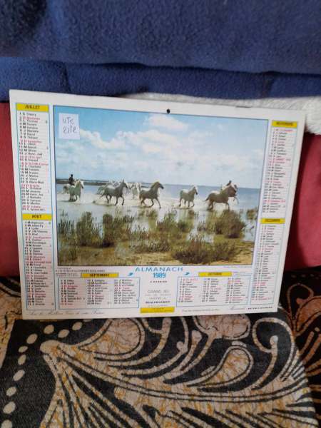 Almanach du facteur 1989 - la poste