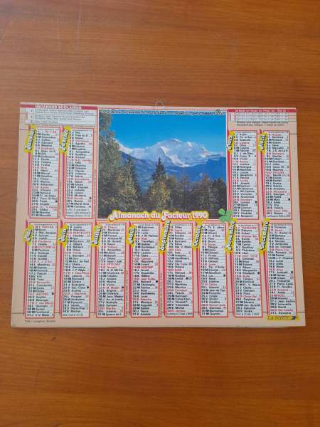 Almanach du facteur 1990 - la poste complet à l'in