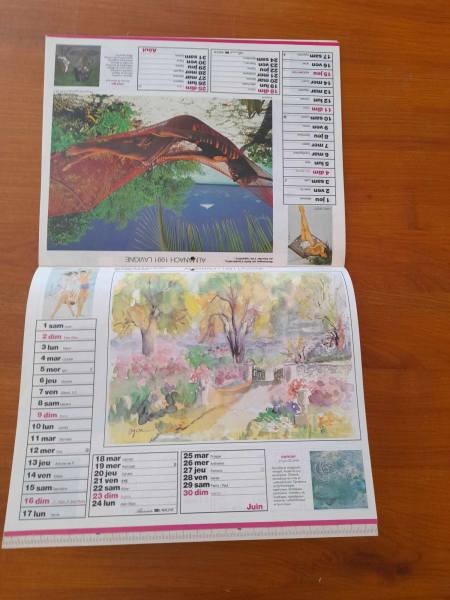 Vente Almanach du facteur 1991 - la poste