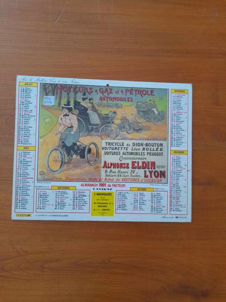 Almanach du facteur 1991 - la poste pas cher