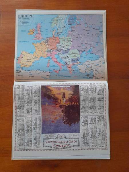 Annonce Almanach du facteur 1993  - la poste