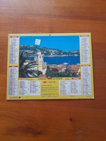 Vente Almanach du facteur 1993  - la poste