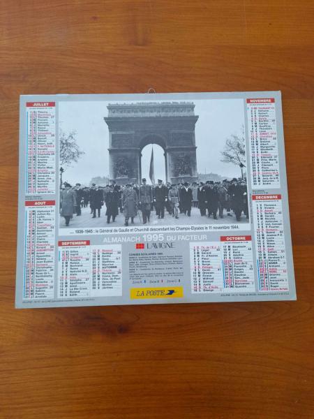 Almanach du facteur 1995  - la poste pas cher