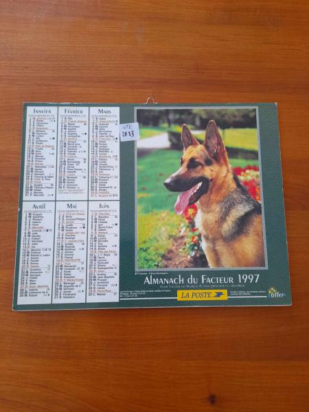 Almanach du facteur 1997- animaux  - la poste
