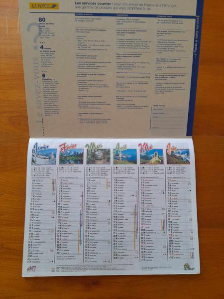 Almanach du facteur 1997  - la poste pas cher