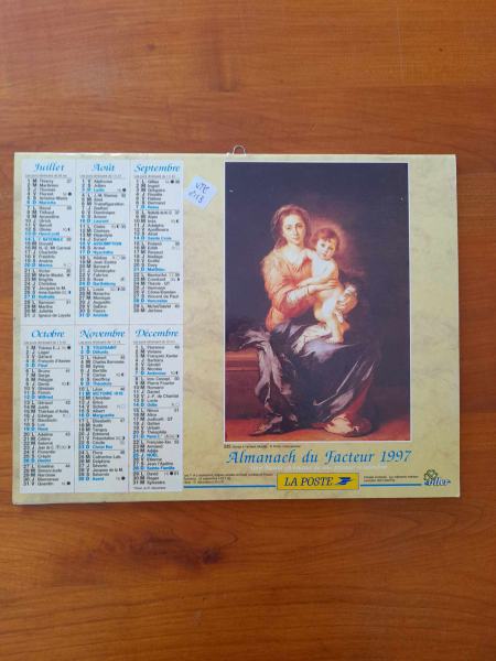 Annonce Almanach du facteur 1997  - la poste