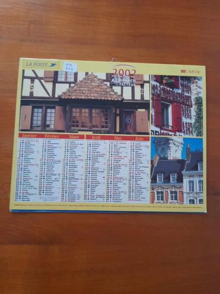 Almanach du facteur 2002 - la poste
