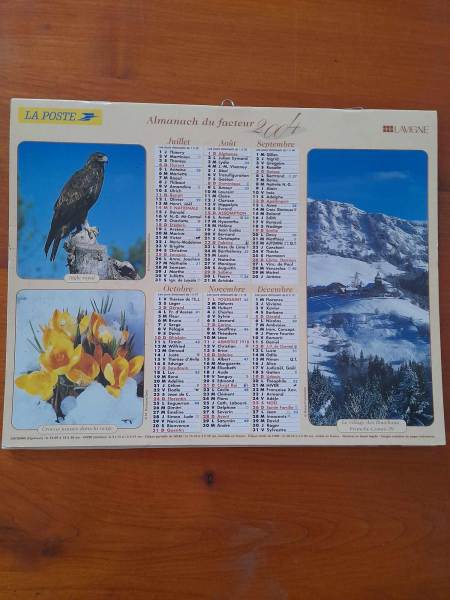 Almanach du facteur 2004 - la poste