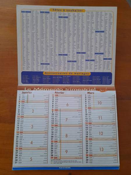 Annonce Almanach du facteur 2004 - la poste