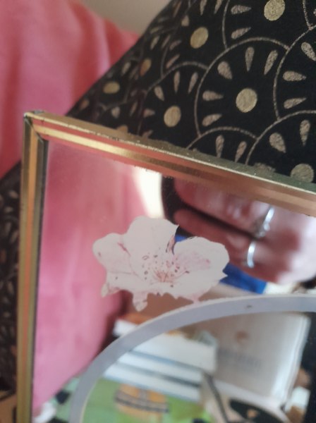 Ancien cadre miroir femme ann&eacute;e 40/50 - pas cher