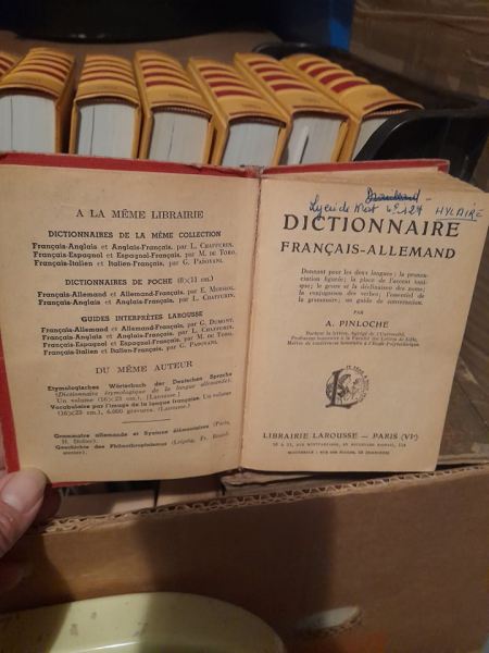 Ancien dictionnaire  francais allemand  1932 pas cher