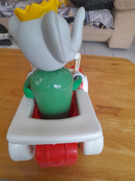 Ancien jouet &agrave; tirer babar educalux