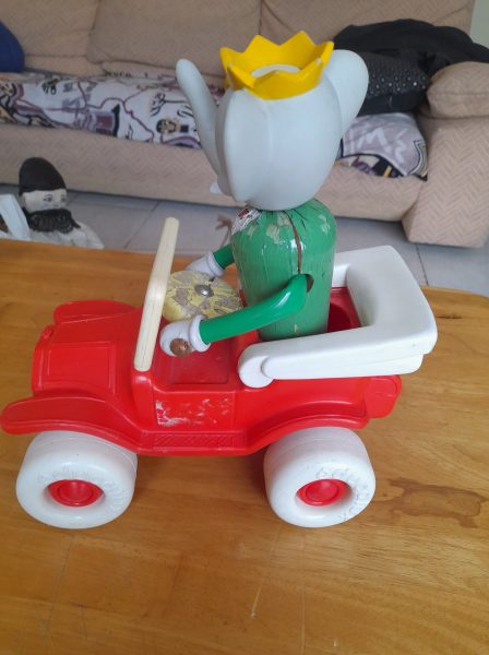 Annonce Ancien jouet &agrave; tirer babar educalux