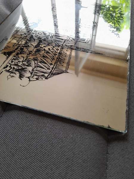 Ancien petit miroir cath&eacute;drale notre dame de paris pas cher