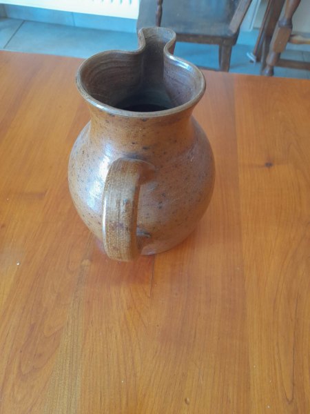 Vente Ancienne cruche en gr&egrave;s - fait main